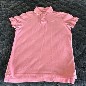 Abercrombie & Fitch Pink Polo T-shirt size small